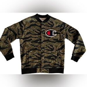 Supreme x Champion Snap Front Sweat Suit Jacket